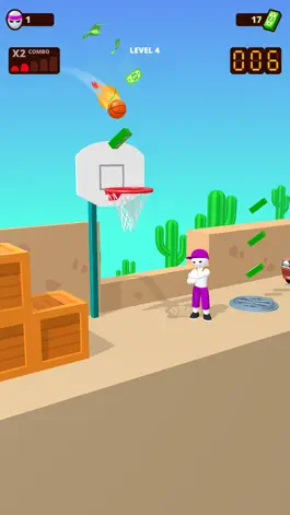 Game screenshot Bounce Dunk - basketball game mod apk