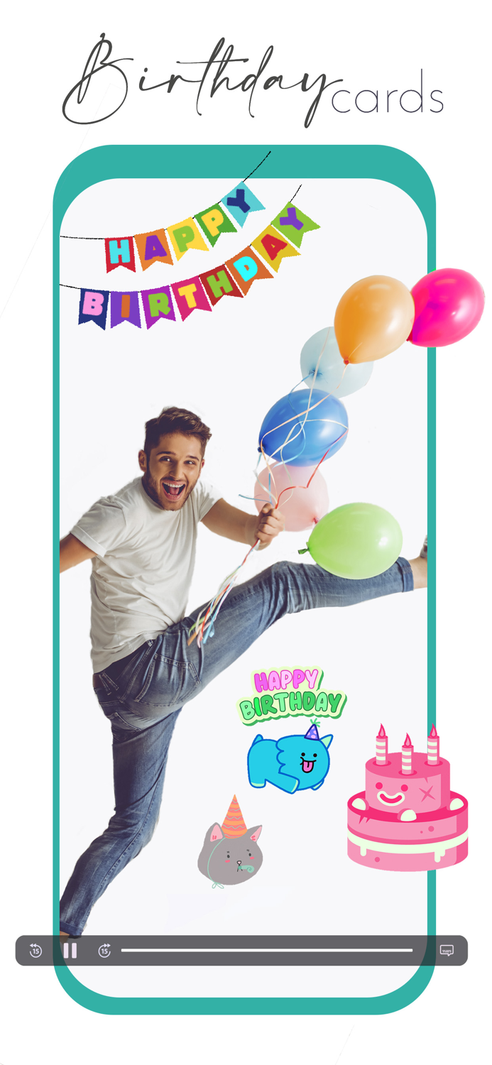 Happy Birthday Video Maker gif