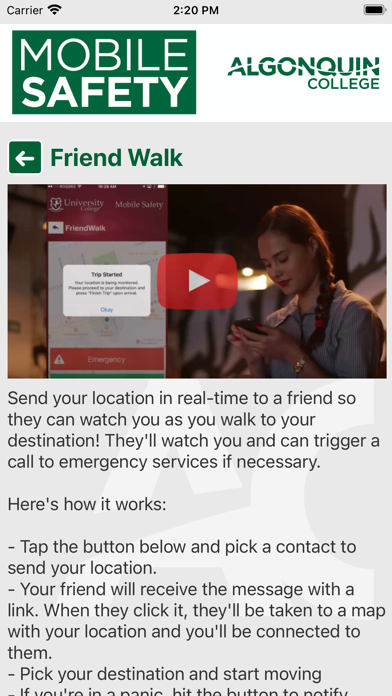 Mobile Safety Screenshot