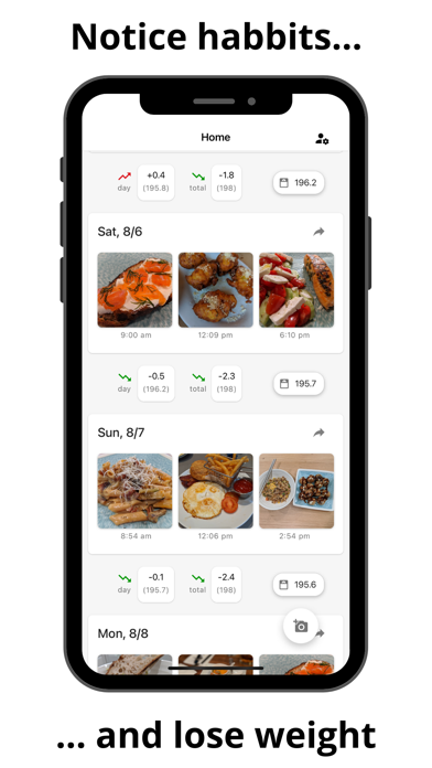 SnapLose: Food Photo Journal Screenshot