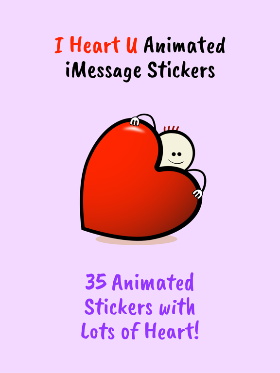 Screenshot #4 pour I Heart U Animated Stickers