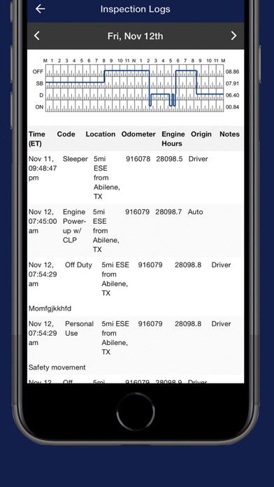 TruckStaff ELD Screenshot