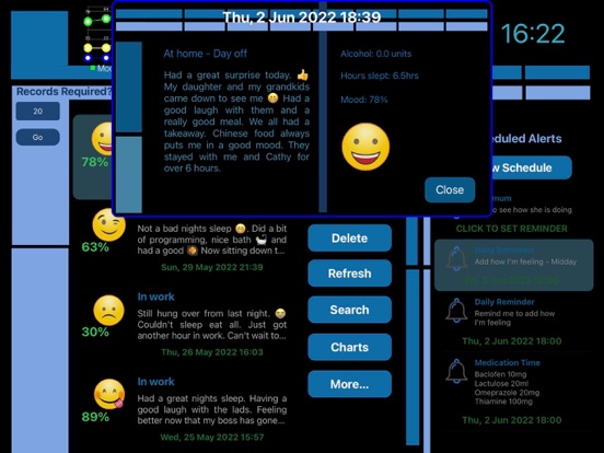 Mood Analyser 2 iPad screenshot 4 - Health & Fitness app