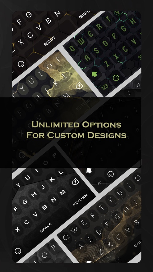 #6. Black Keyboard Themes Design (iOS) 由: Vanja Milanovic