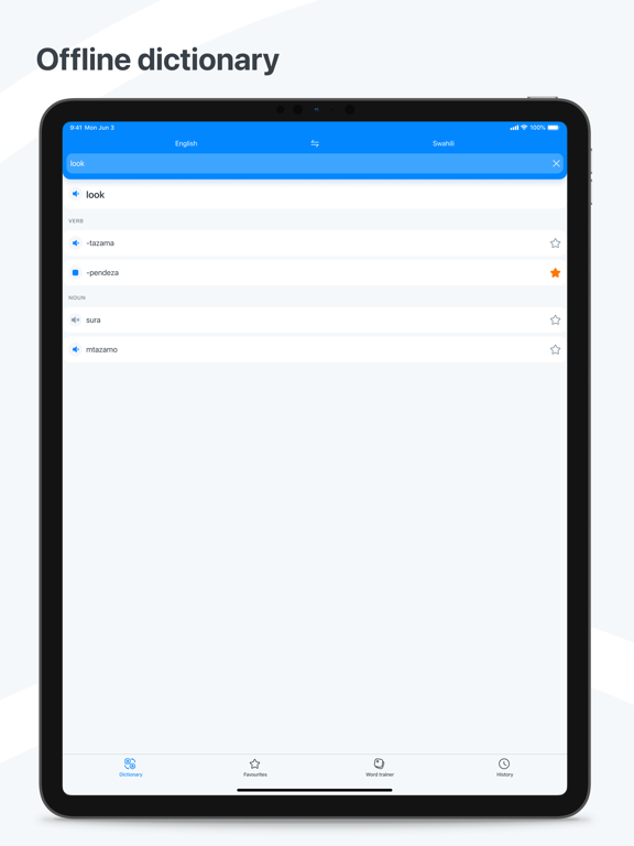 Screenshot #4 pour Swahili−English dictionary
