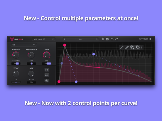 Flux Mini 2 iPad screenshot 3 - Music app