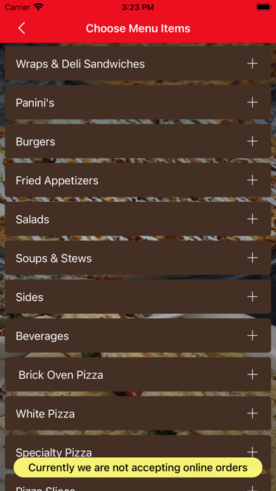 Grande's Pizzeria & Restaurant Screenshot
