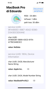 BLE Scanner IoT screenshot