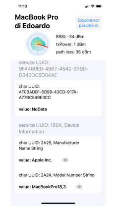 BLE Scanner IoT screenshot 2
