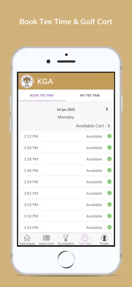 Game screenshot KGA Golf App hack
