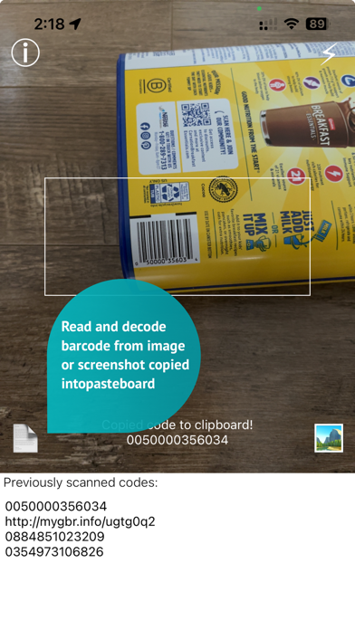 Itsy Scan - Barcode/QR scanner Screenshot