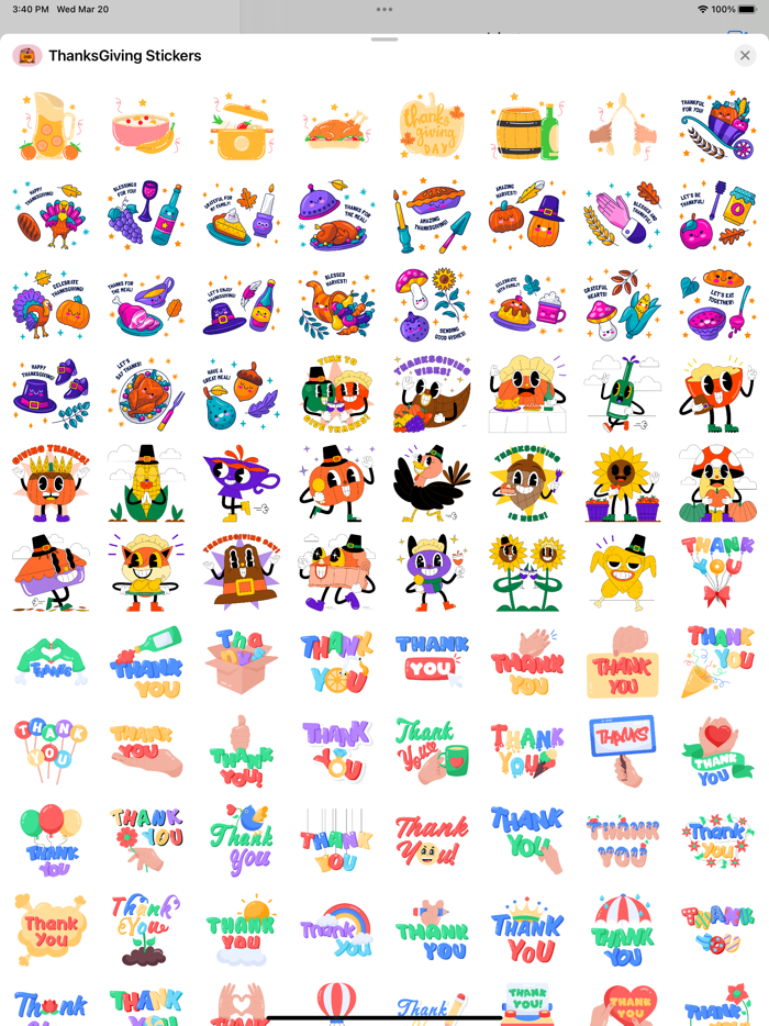 ThanksGiving Stickers Pack App