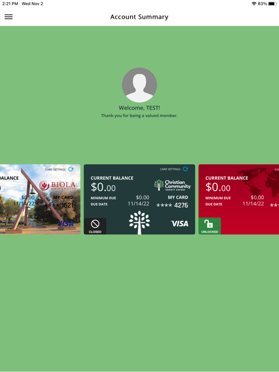 Screenshot #4 pour myCCCU Card