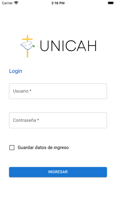 UNICAH APP Screenshot