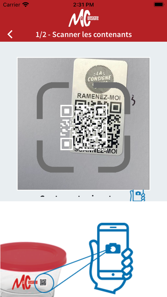 #3. Admin - MaConsigne (iOS) Podle: MyGreenGo