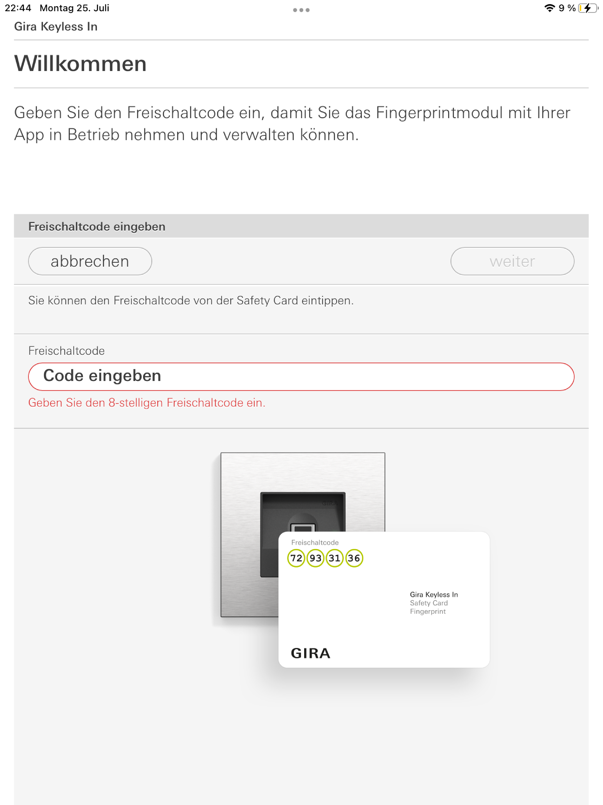Gira Keyless In