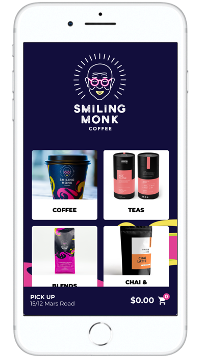 Smiling Monk Coffee Screenshot