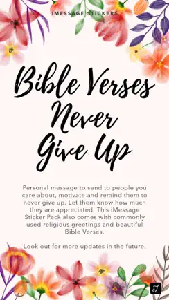 Bible Verses Never Give Up iPhone image 1