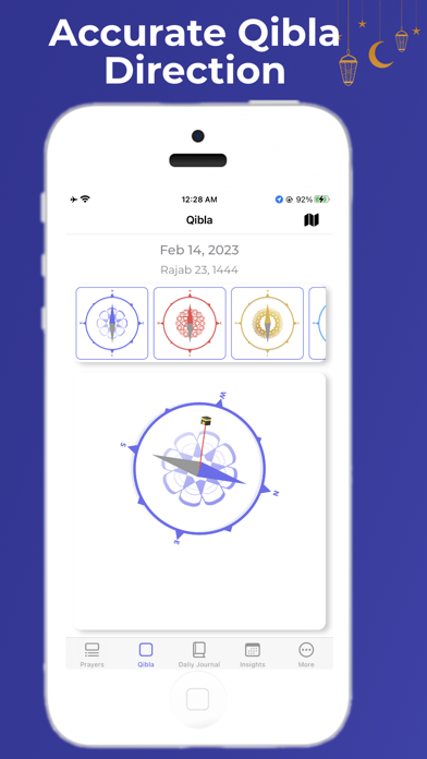 Athan Prayer Time Muslim Qibla Screenshot