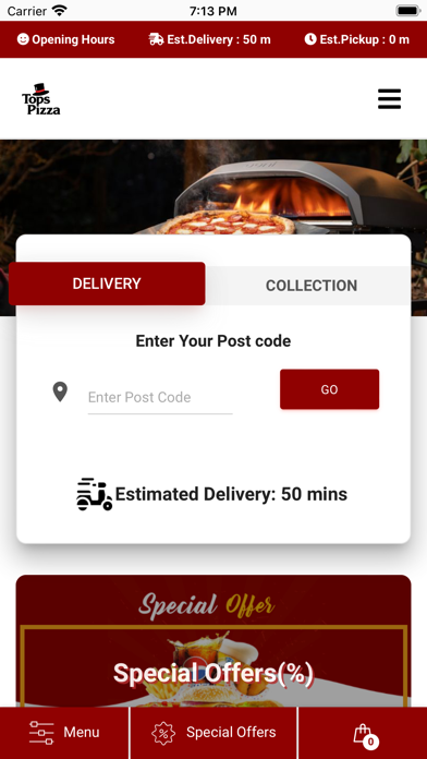 Tops Pizza Dover Screenshot