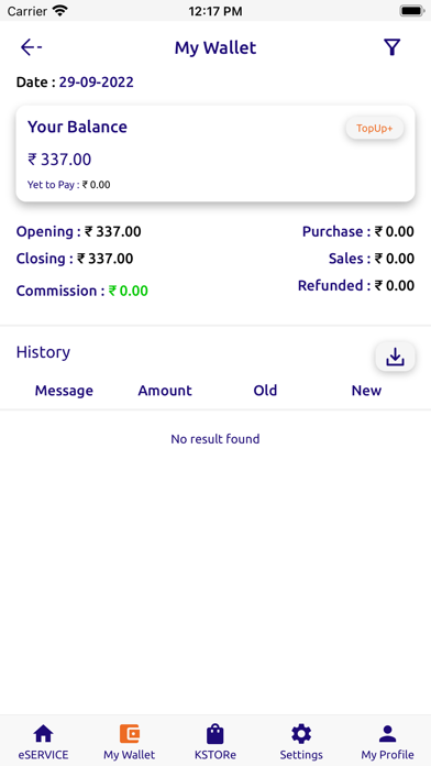 KANSAS: e-Service & e-Commerce Screenshot