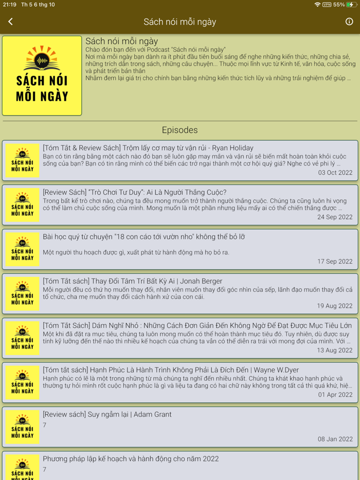 Nghe Sách Nói Mỗi Ngày