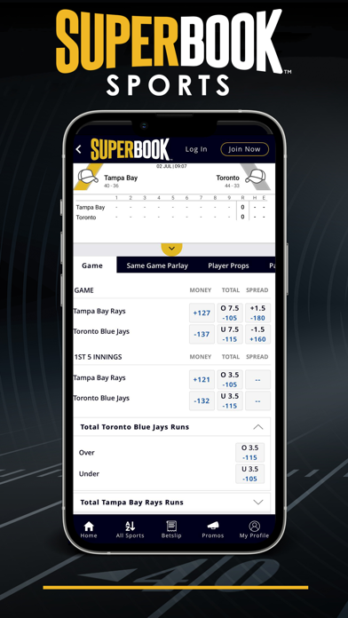 SuperBook Sports NJ Screenshot