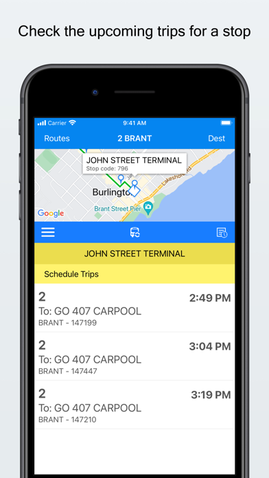 BurlingtonTransit Screenshot