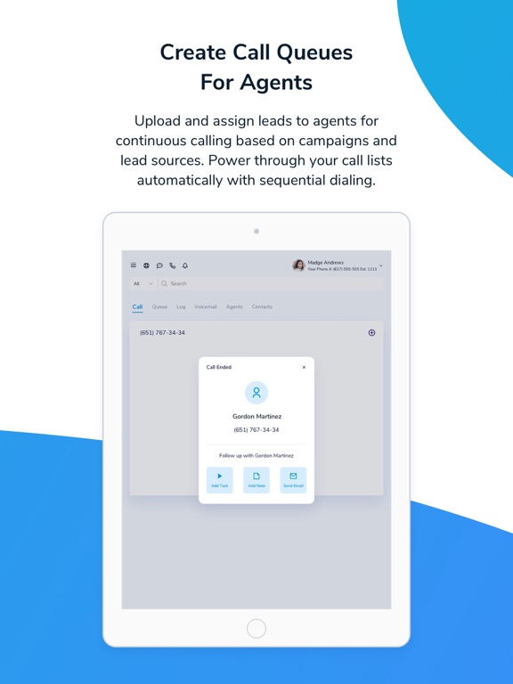 CRMDialer iPad screenshot 4 - Business app