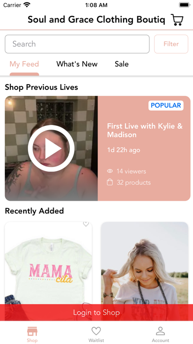 Soul and Grace Clothing Boutiq Screenshot