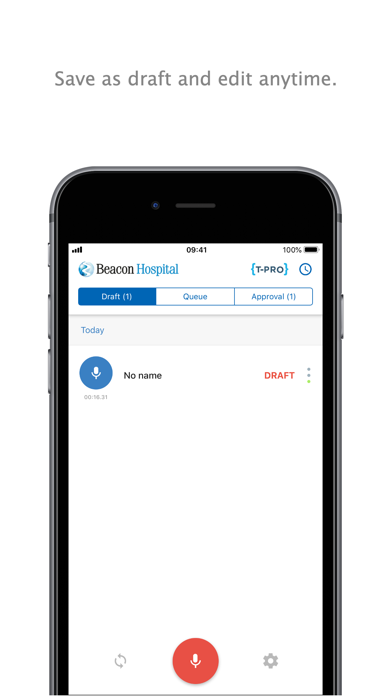 Beacon Dictate Screenshot