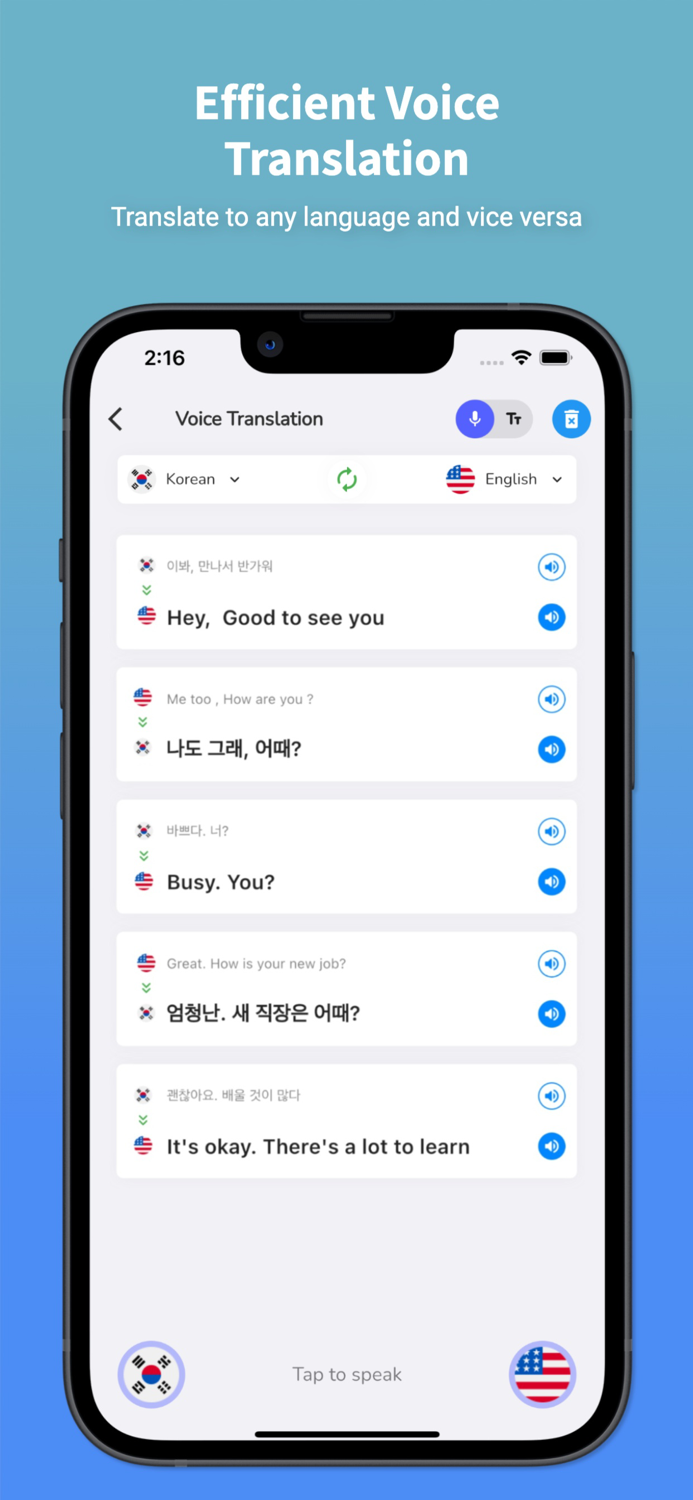 Korean Translator and Learn 