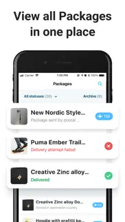 package tracker - pkge mobile iphone screenshot 2