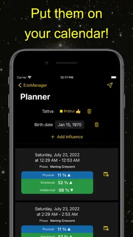 Game screenshot EzoManager – esoteric planner hack