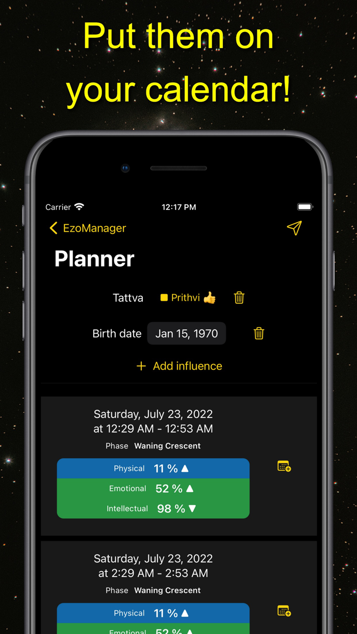 EzoManager – esoteric planner