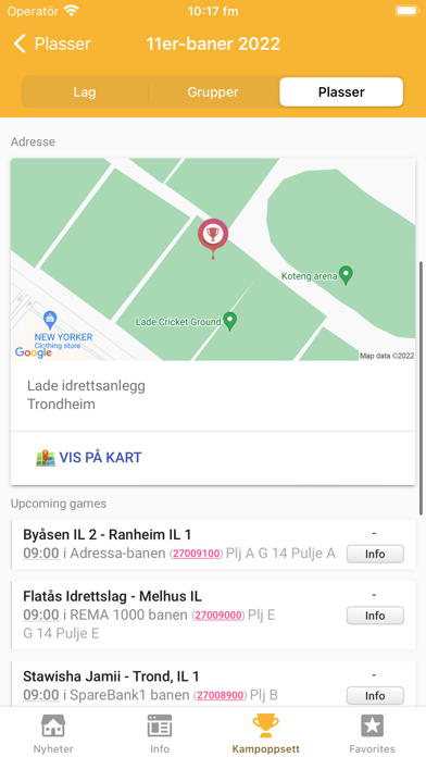 Skandia Cup i Trondheim Screenshot