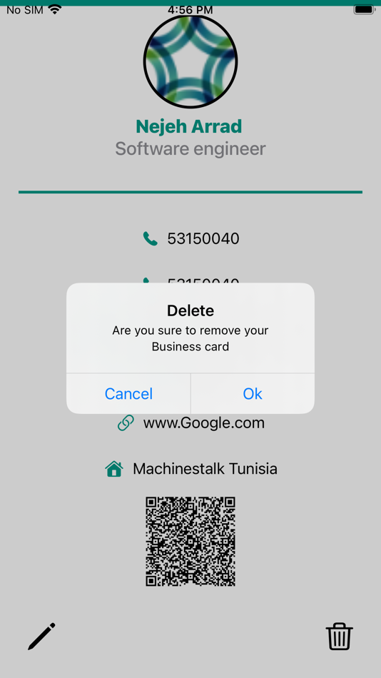 #4. My Bcard (iOS) 由: Machinestalk