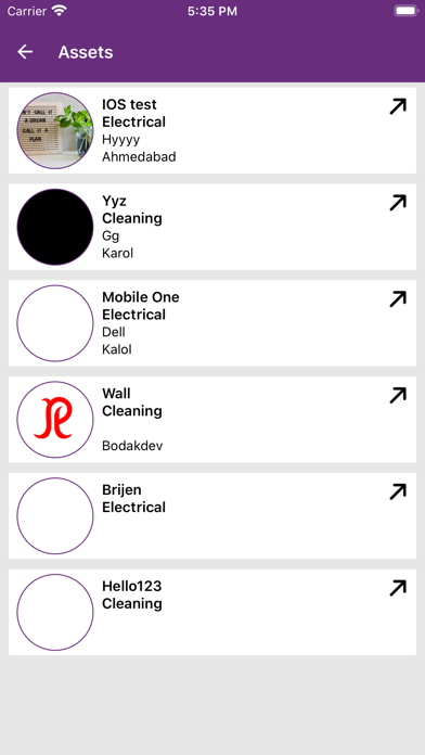 Facility Management Fincasys Screenshot