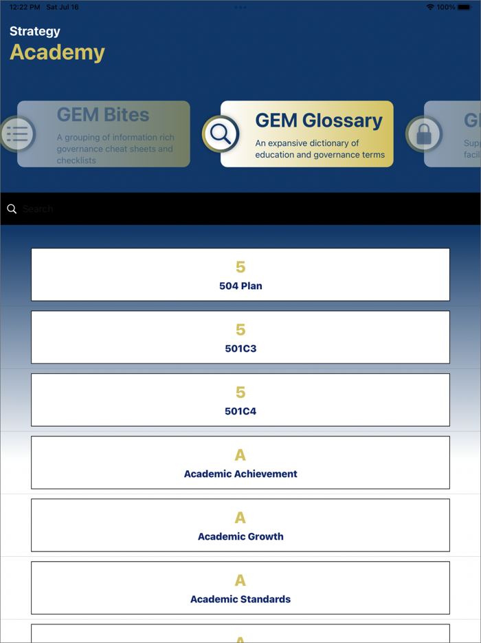 GEM - Strategic Boards