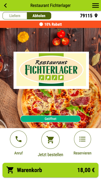 Restaurant Fichterlager Screenshot
