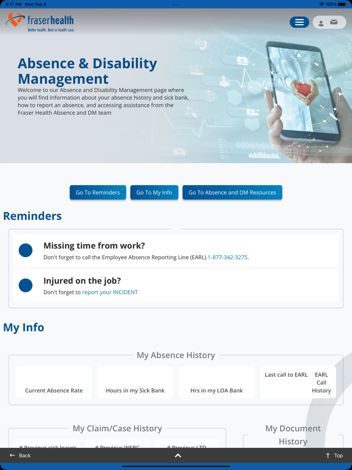 Fraser Health MyHealth