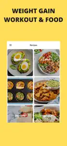 Weight Gain Workouts & Food screenshot #3 for iPhone