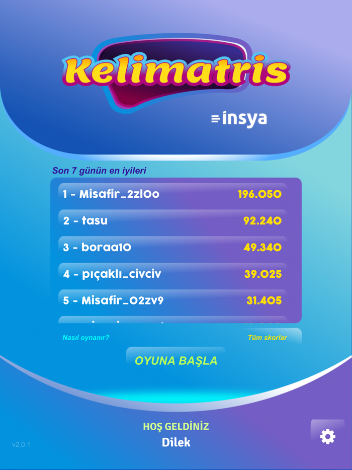 Kelimatris Kelime Bulma Oyunu