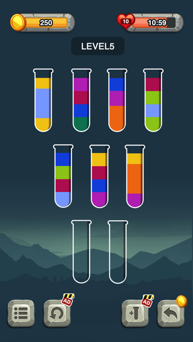 Color Water Sort 2021 Screenshot