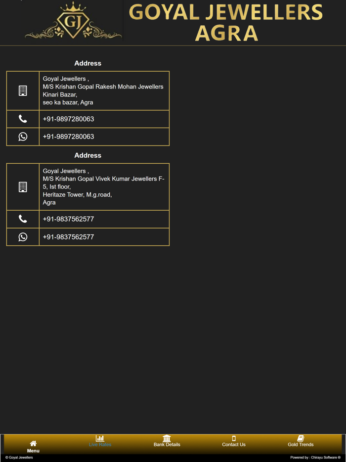Goyal Jewellers Live -Agra