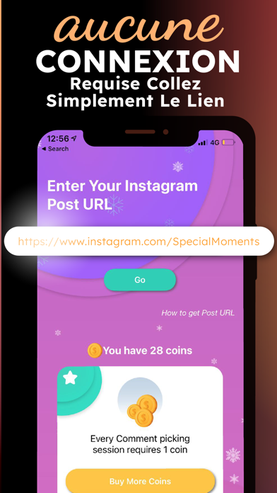 Screenshot #1 pour Comment Picker For Instagram