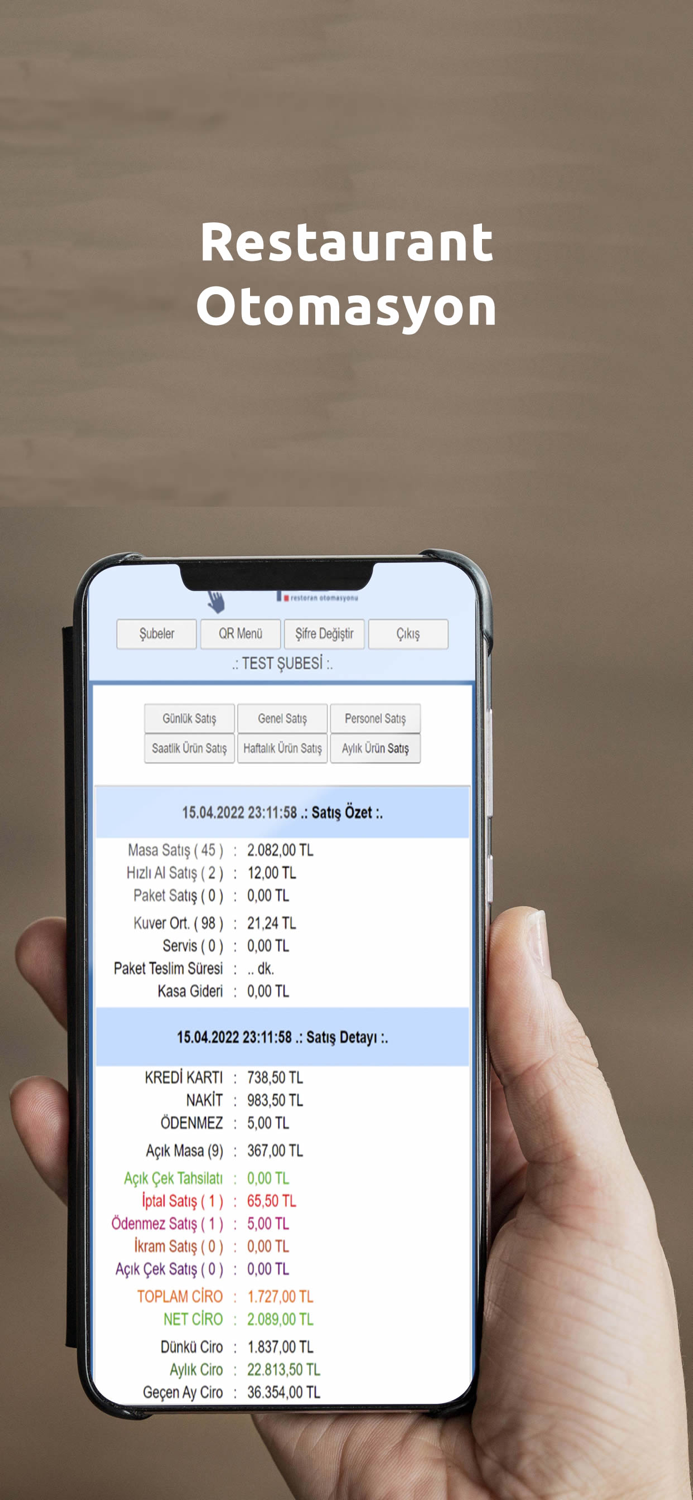 MiaPOS Otomasyon Paneli