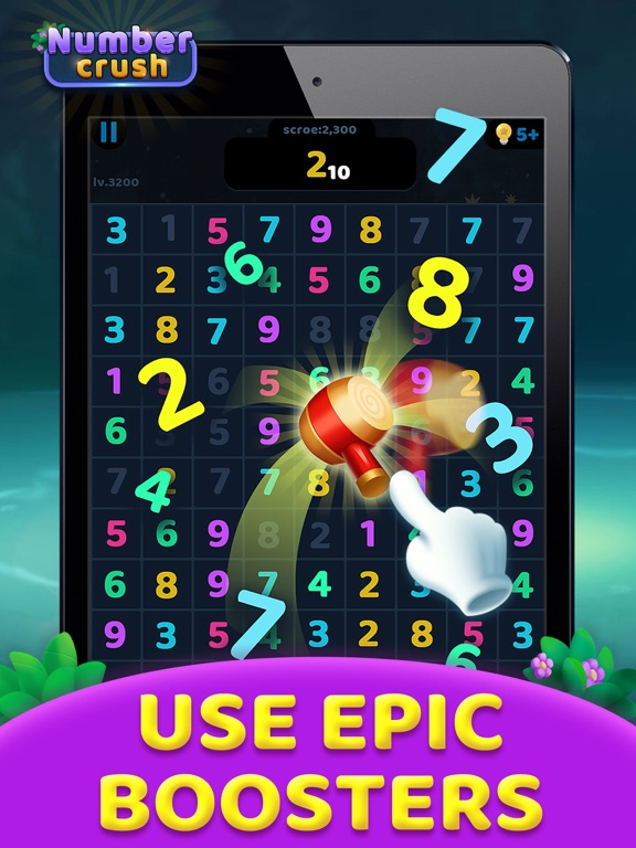 Number Crush: Match Ten Puzzle iPad screenshot 4 - Games app