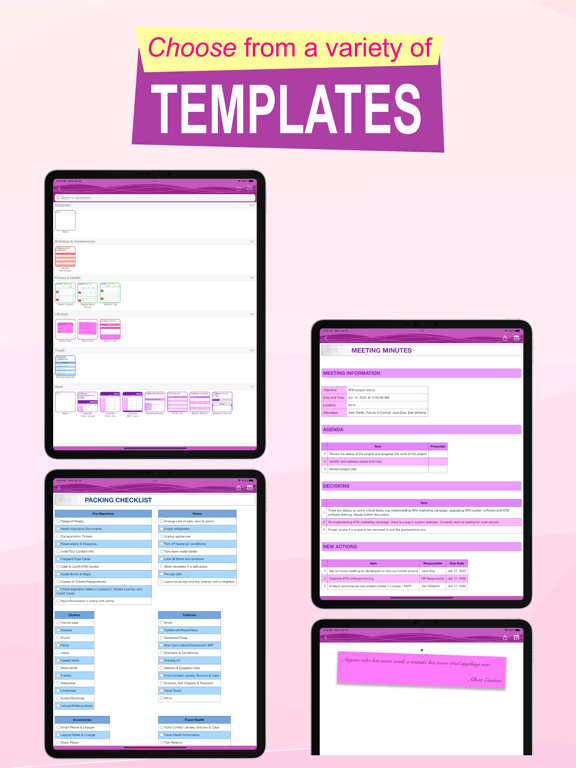 Take Rich Notes iPad screenshot 2 - Productivity app