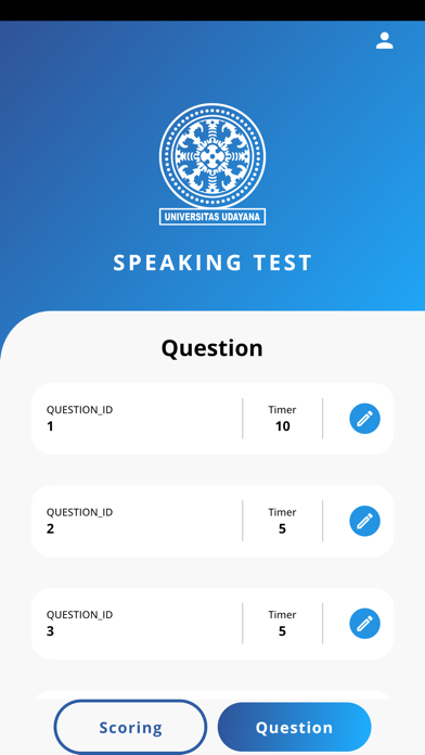 Teacher Speaking Test Screenshot